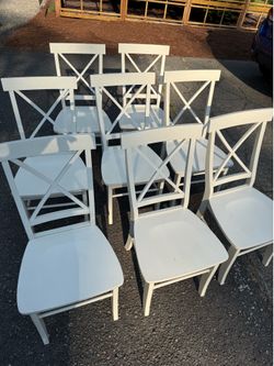 Solid wood dining chairs