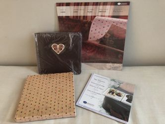 Creative Memories Cherish 7x7 Scrapbook Photo Album, Protectors and Kit 12x12 Paper Pack