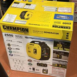 Champion 2500 watt inverter generator (New)