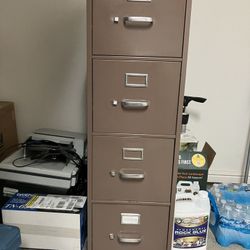 Four Drawer HON file cabinet with hanger files