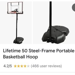 Lifetime 50” Portable Basketball Hoop