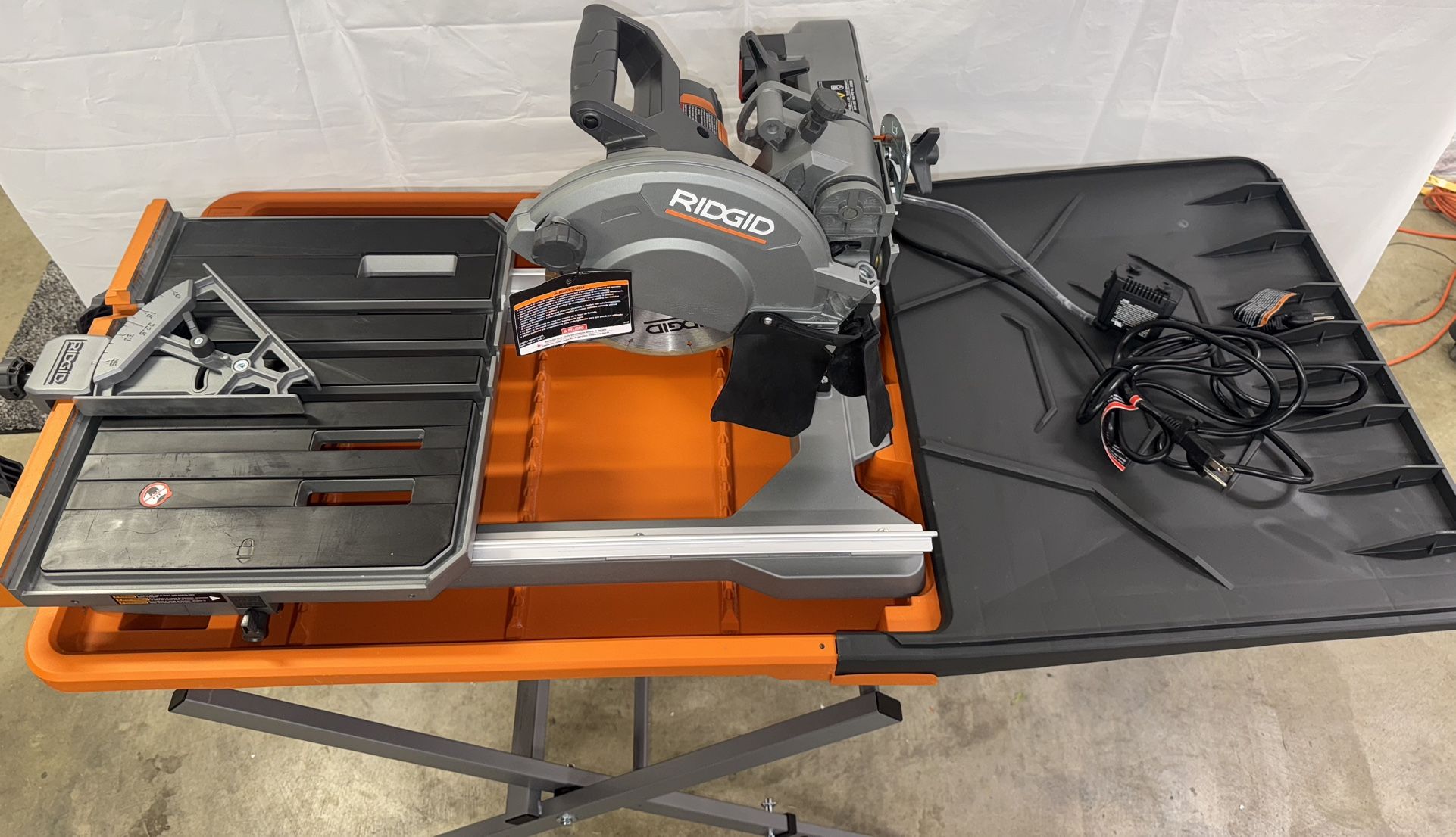 12 Amp 8 in. Blade Corded Wet Tile Saw with Extended Rip