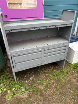 KM Steel Shelving for Work Van