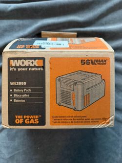 New WORX WA3555 56V Max Lithium  Battery Pack  Branded Genuine Product
