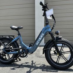 HEYBIKE Ranger S 750 Watts 20” Foldable Electric Bike In Stone Blue