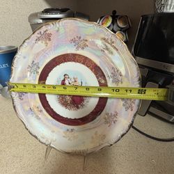 Vintage Tohki Japan Decorative Plate with Fragonard Style Scene