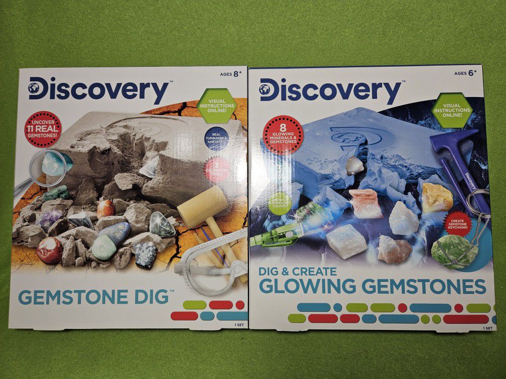 2 Discovery Gemstone Dig Sets