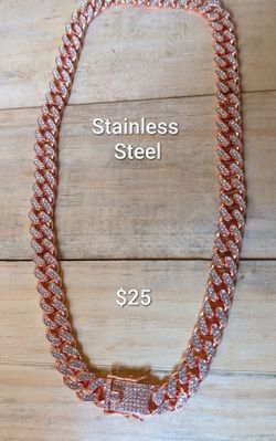 Rose gold chain and bracelet