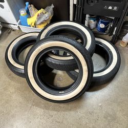 15” White wall tire