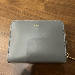 APC Grey Leather Wallet - NEVER USED