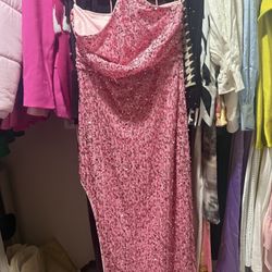 Pink Sequin Dress 