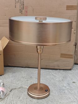 Crate & Barrel Zain Brass Table Lamp
