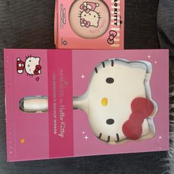 Hello Kitty Led Handheld Makeup Mirror & Led Compact Mirror