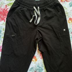 FIGS Uman Relaxed Jogger Scrub Bottom - Black - Medium - Women’s