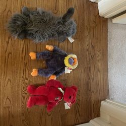 Classic Beanie Babies (3) - All With Tags In Mint Or Excellent Condition