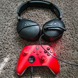 Xbox one series x/s controller plus headset