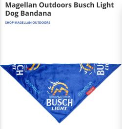 New Busch Light Dog Bandana