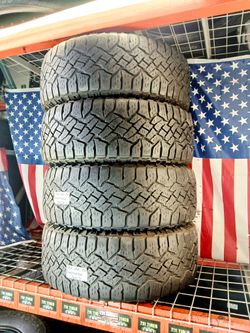 275/55R20 GOODYEAR WRANGLER DURATRAC KEVLAR ALL TERRAIN TRUCK SUV JEEP 275 55 20 Set of 4 Used Tires