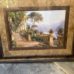 Carl Frederic Painting  Lodge On A Lake 