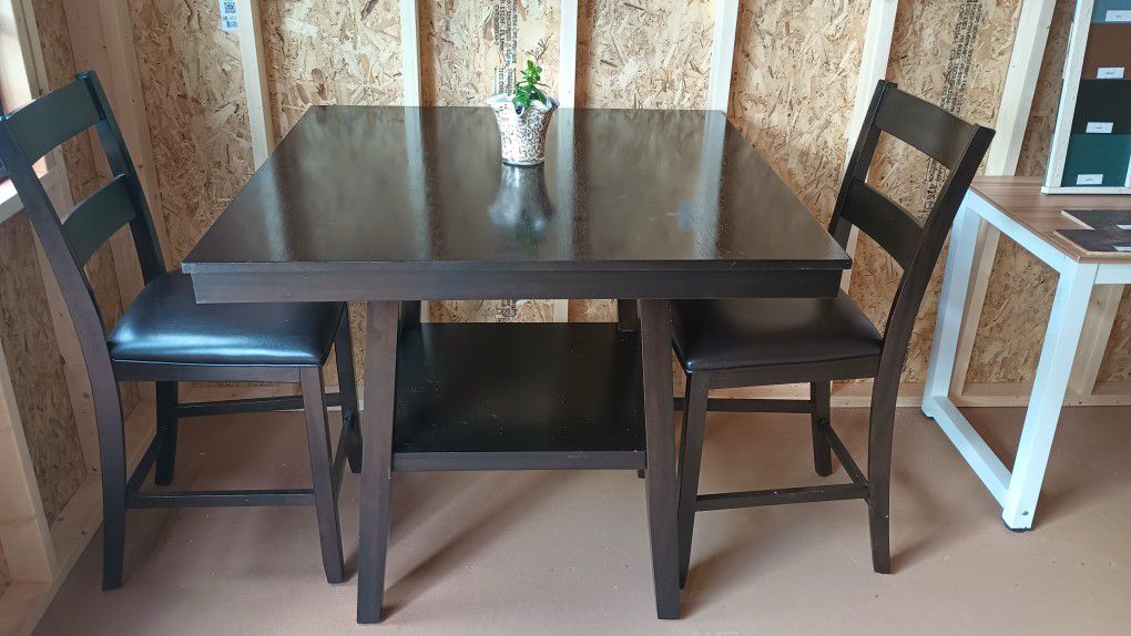 Counter Height Table and 2 Chairs