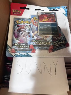 Pokémon Pokemon Scarlet & Violet Journey Together SV9 3 Pack Blister Scrafty Promo Card 