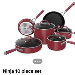 10 Piece Ninja Cookware  Set /Red Set Price Firm