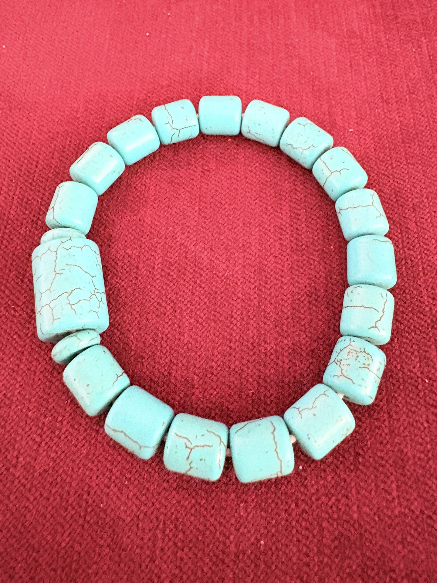 Never Wear Turquoise Stone Stretch Bracelet