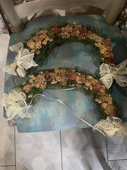 Dry Flowered Swags, Set Of 2