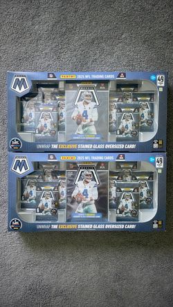 Two Panini 2025 NFL Trading cards Mosaic New in box