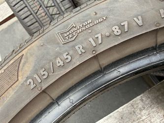 215/45/17 Continental (2 Tires) $125.00/ Both