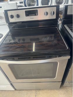 Whirlpool glass top range with 90 day warranty only $350