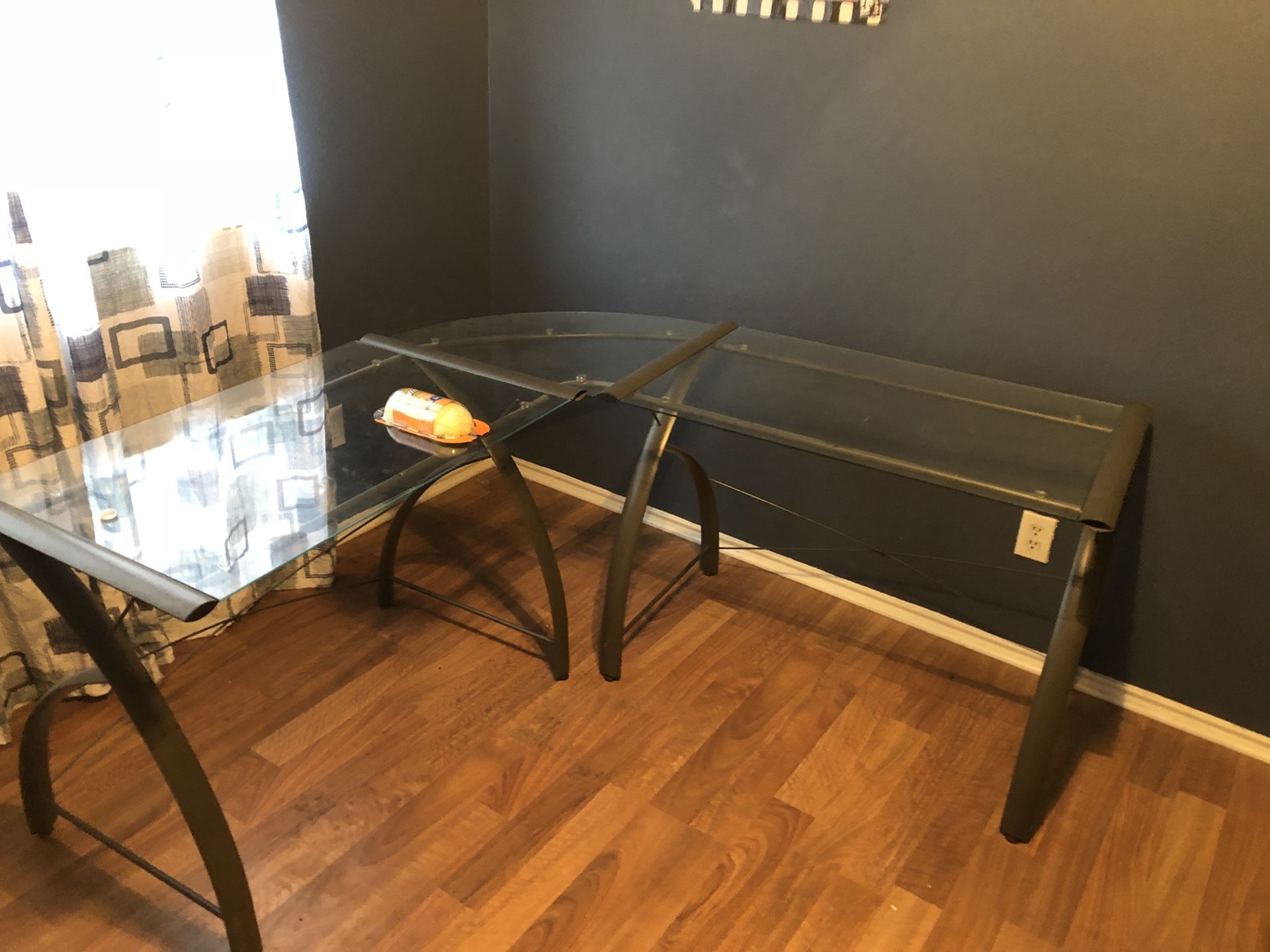 Glass desk