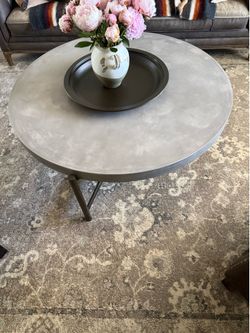 e a modern industrial coffee table