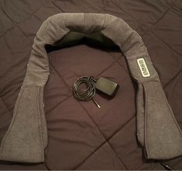 Heated neck and back massager