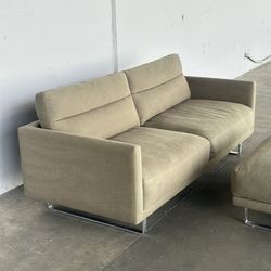 American Leather Down Sofa With Ottoman -Delivery Available
