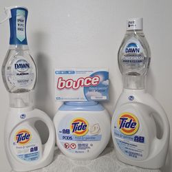 TIDE free & Gentle bundle + Dawn Platinum + Bounce sensitive care