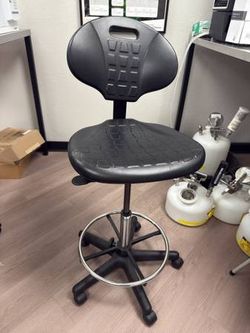 Adjustable Work Stool with Backrest