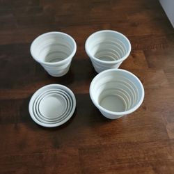 4x Camping Cups (Light And Collapsible)