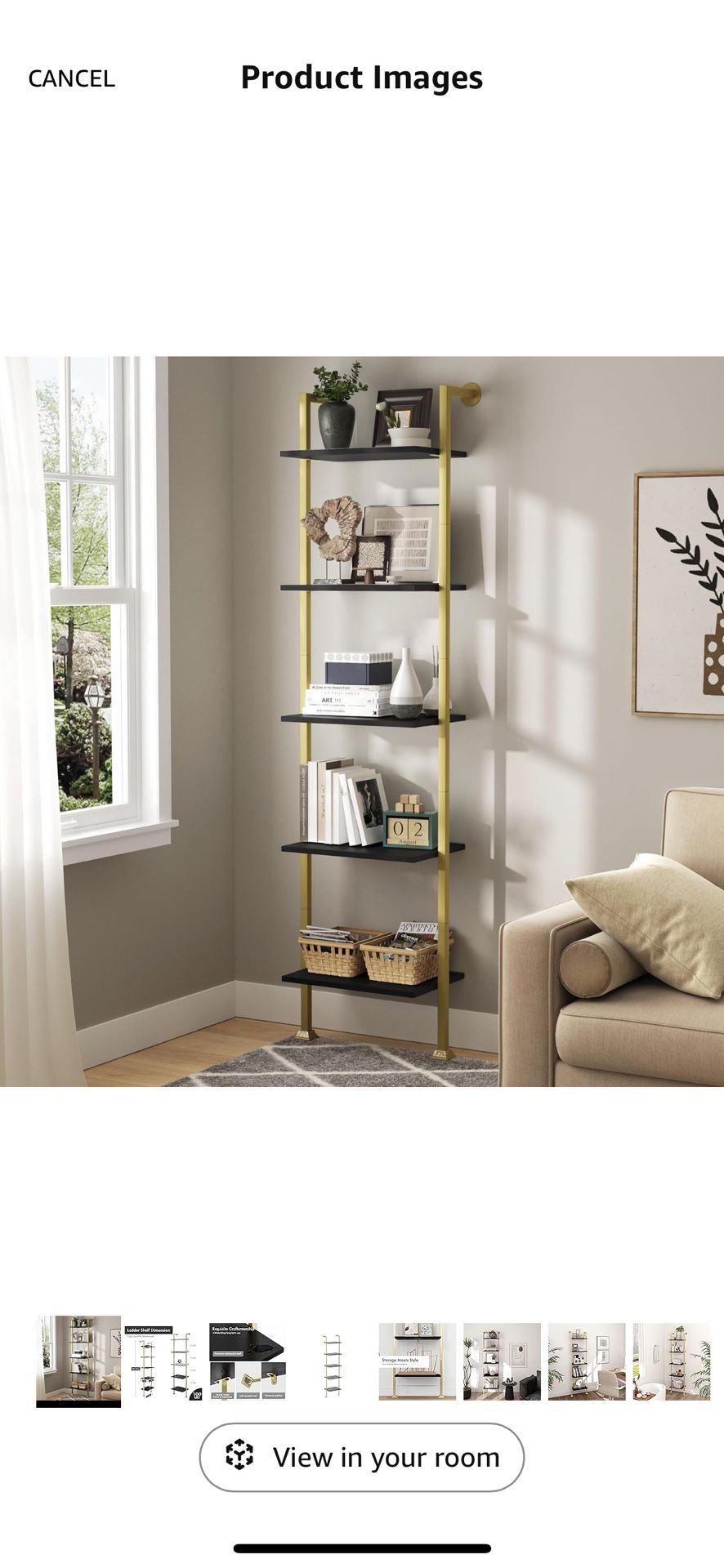 5-Tier Ladder Bookcase