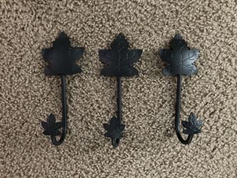 Three Longaberger wrought iron wall hooks