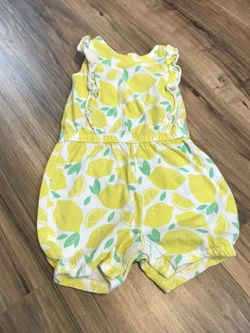 9m Carter’s lemon romper - $5!!