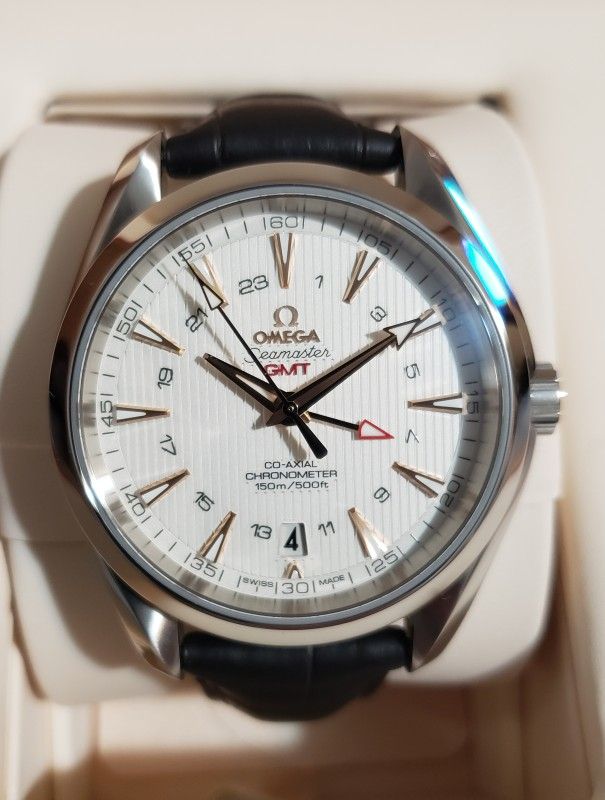Omega SeaMaster Aqua Terra 43mm Co-Axial Chronometer GMT NEW