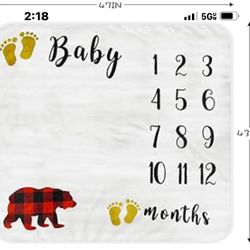 New - Baby Blanket Gender Neutral 