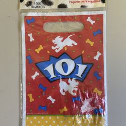 Vintage Disney Hallmark Party Express 101 Dalmatians Treat Sacks – 8 Count NIB