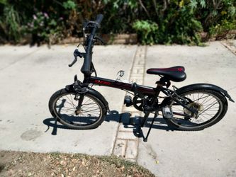 ZiZZO Folding Bike Black and Red