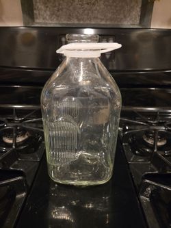 Glass milk bottle - 64 oz