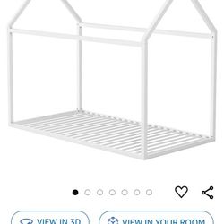 White Twin Toddler Bed Frame 