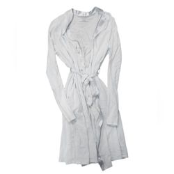 Motherhood Maternity Size Small Light Blue Satin Trim Robe