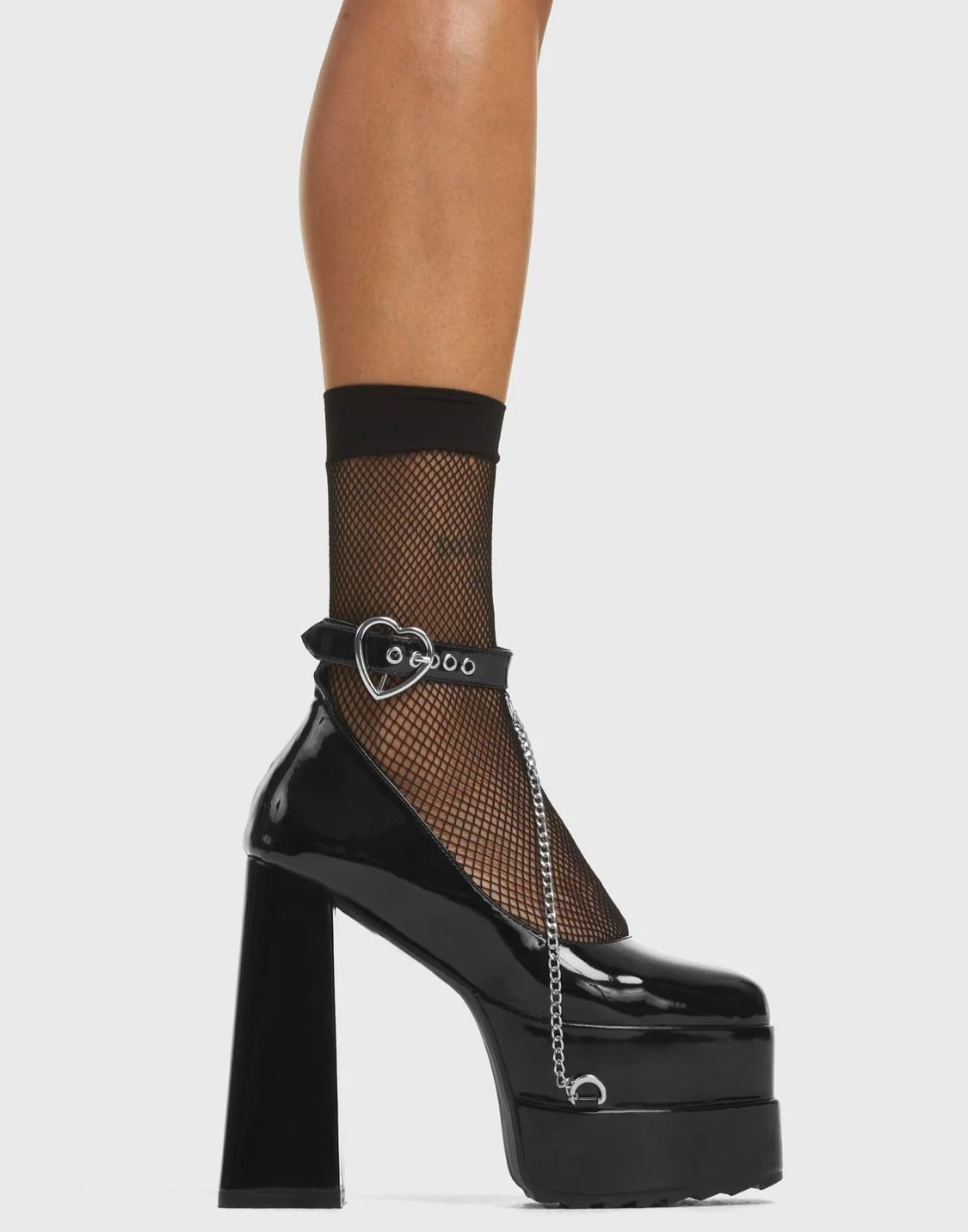 Black Platform Heels Size 9