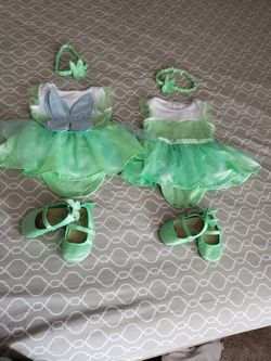 Tinkerbell twin girls outfits 18/24m